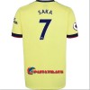 Virallinen Fanipaita Arsenal Bukayo Saka 7 Vieraspelipaita 2021-22 - Miesten